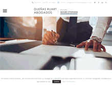 Tablet Screenshot of duenasruartabogados.com